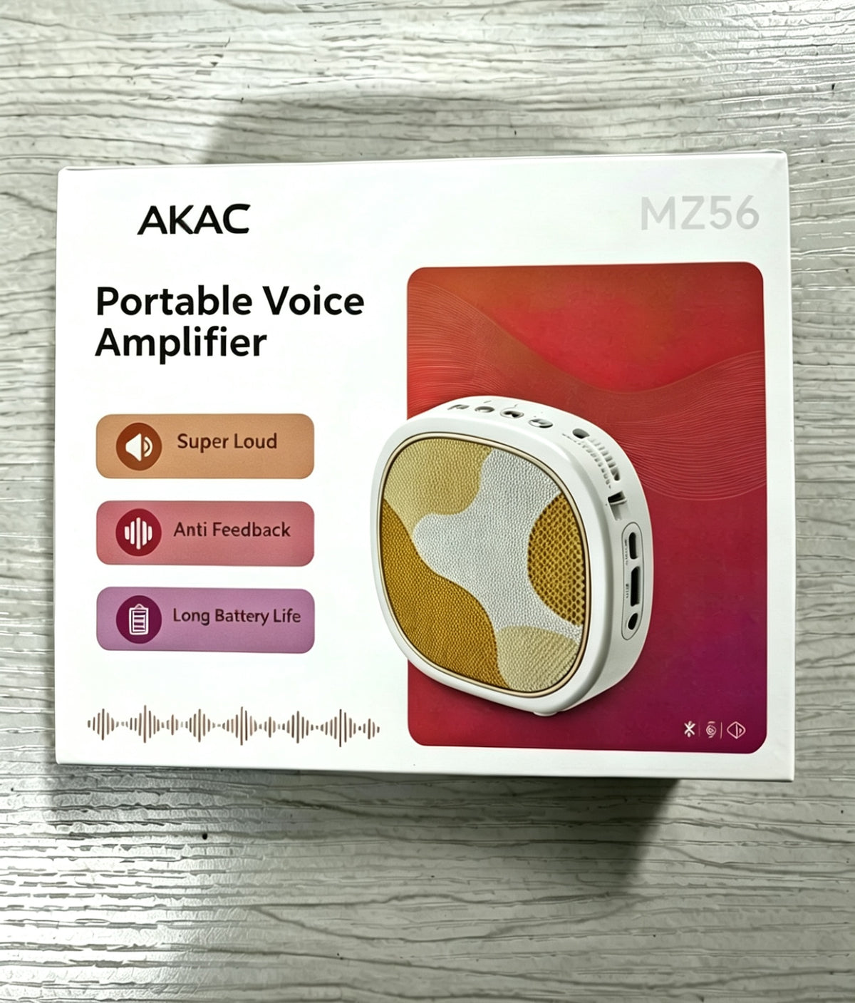 AKAC Portable Voice Amplifier with Wireless Lavalier Microphone